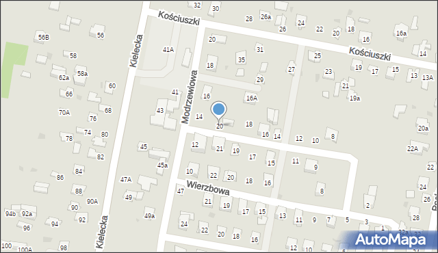 Suchedniów, Jałowcowa, 20, mapa Suchedniów