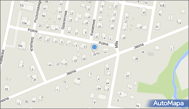 Suchedniów, Jasna, 14, mapa Suchedniów