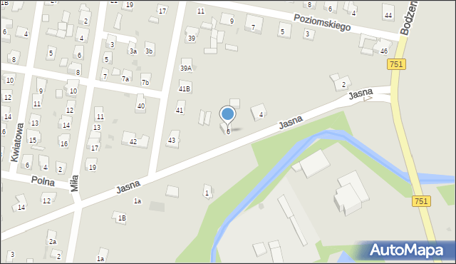 Suchedniów, Jasna, 6, mapa Suchedniów