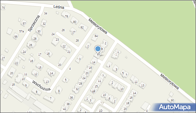 Suchy Las, Jarzębinowa, 12, mapa Suchy Las