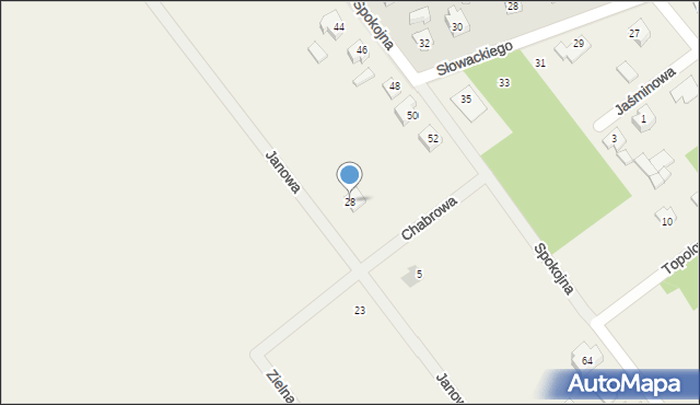 Sulbiny, Janowa, 28, mapa Sulbiny