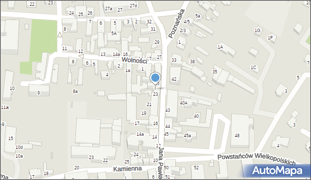 Sulechów, Jana Pawła II, 24, mapa Sulechów