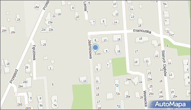 Sulejówek, Jaśminowa, 3, mapa Sulejówek