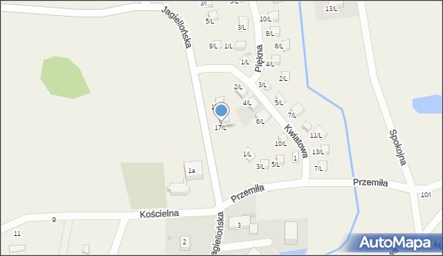 Sulistrowice, Jagiellońska, 17/L, mapa Sulistrowice