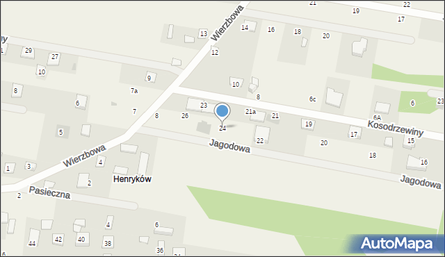 Sułkowice, Jagodowa, 24, mapa Sułkowice