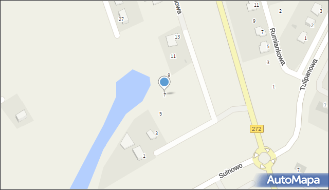 Sulnowo, Jarzębinowa, 7, mapa Sulnowo