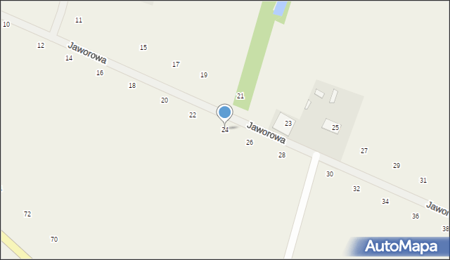 Suszno, Jaworowa, 24, mapa Suszno