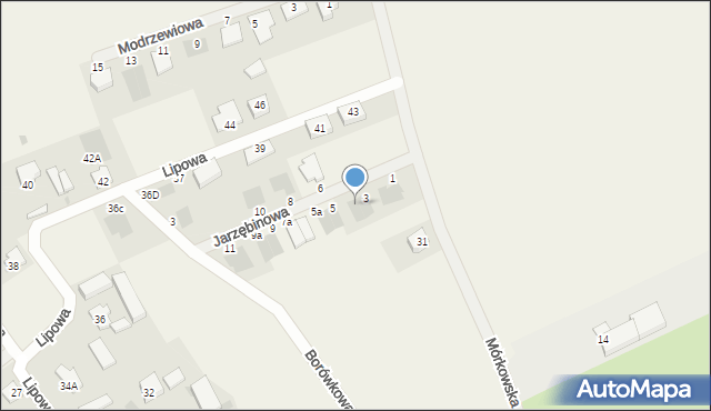 Święciechowa, Jarzębinowa, 3A, mapa Święciechowa