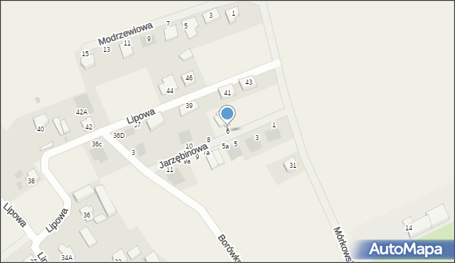 Święciechowa, Jarzębinowa, 6, mapa Święciechowa