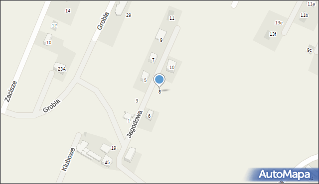 Świerczyniec, Jagodowa, 8, mapa Świerczyniec