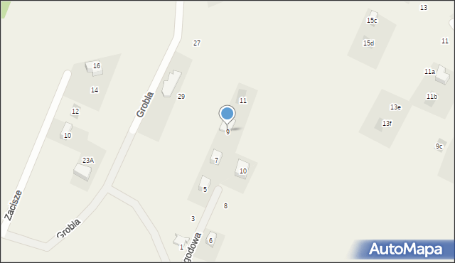Świerczyniec, Jagodowa, 9, mapa Świerczyniec