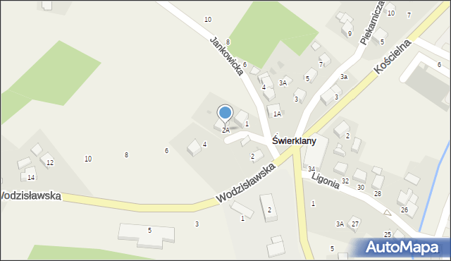 Świerklany, Jankowicka, 2A, mapa Świerklany