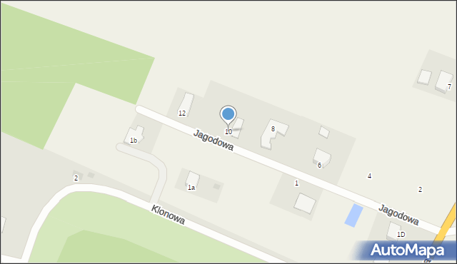 Świerkocin, Jagodowa, 10, mapa Świerkocin