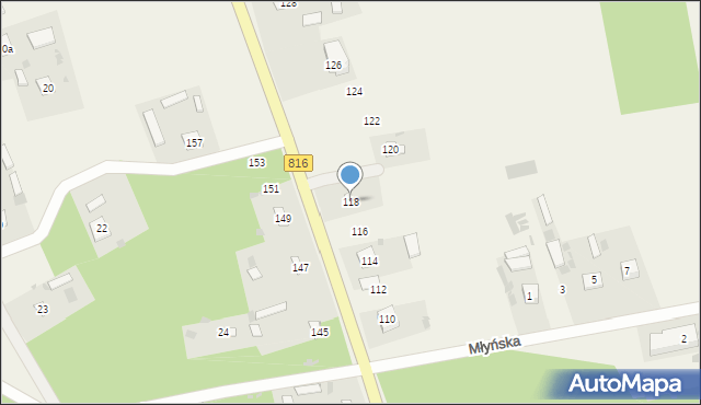 Świerże, Jana Pawła II, 118, mapa Świerże