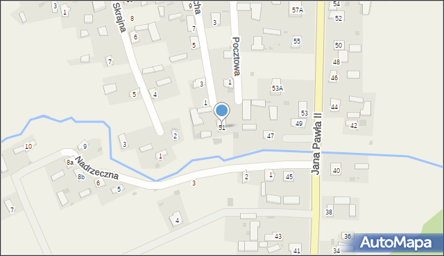 Świerże, Jana Pawła II, 51, mapa Świerże