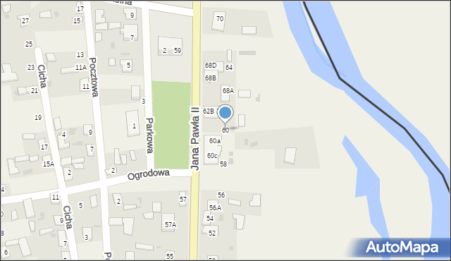 Świerże, Jana Pawła II, 60, mapa Świerże
