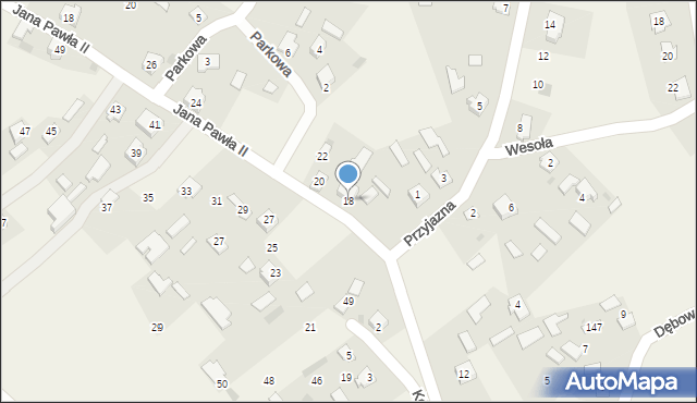 Święte, Jana Pawła II, 18, mapa Święte