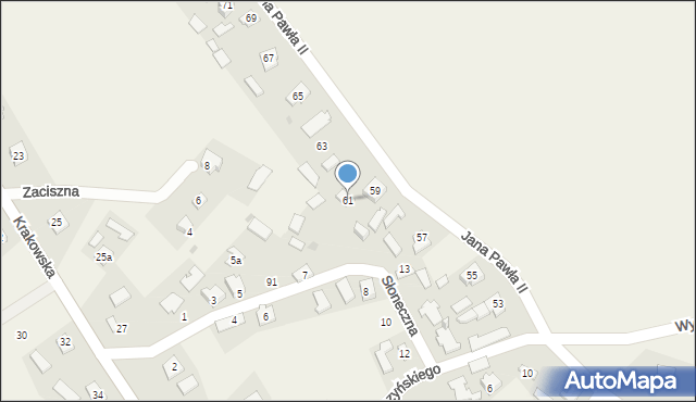 Święte, Jana Pawła II, 61, mapa Święte