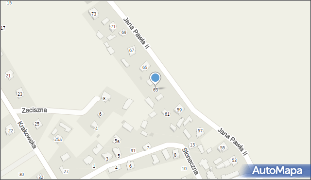 Święte, Jana Pawła II, 63, mapa Święte