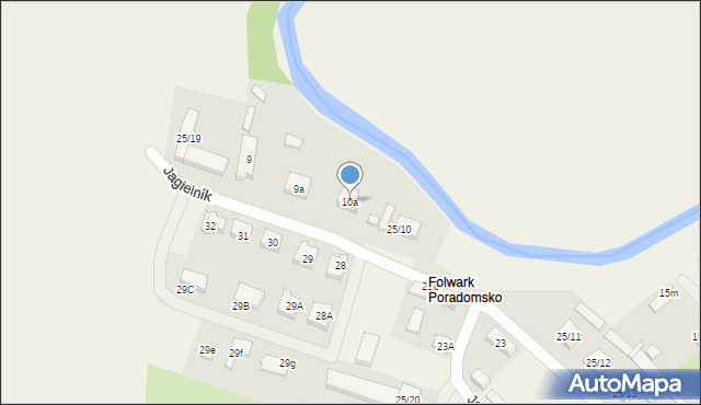 Święty Wojciech, Jagielnik, 10a, mapa Święty Wojciech