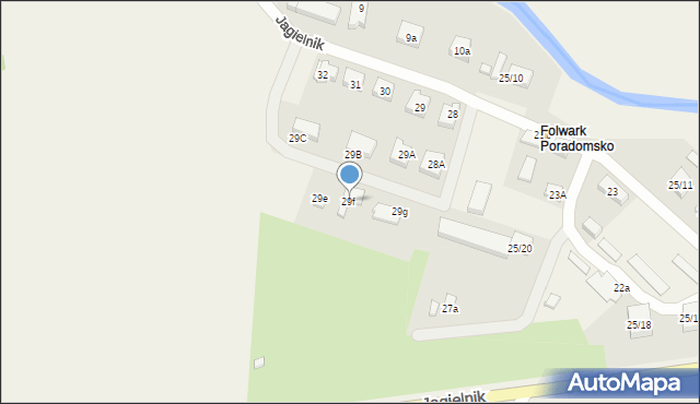 Święty Wojciech, Jagielnik, 29f, mapa Święty Wojciech