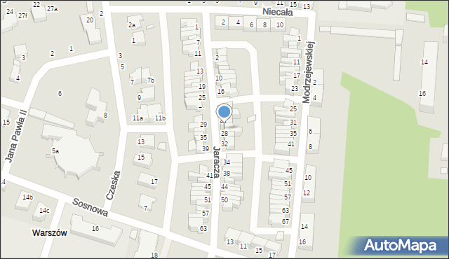 Świnoujście, Jaracza Stefana, 26, mapa Świnoujście