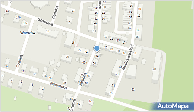 Świnoujście, Jaracza Stefana, 54, mapa Świnoujście