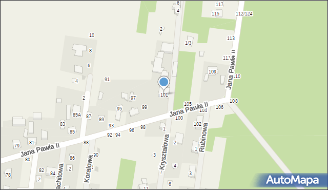 Swolszewice Duże, Jana Pawła II, 101, mapa Swolszewice Duże