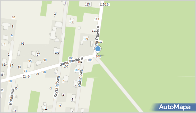 Swolszewice Duże, Jana Pawła II, 108, mapa Swolszewice Duże