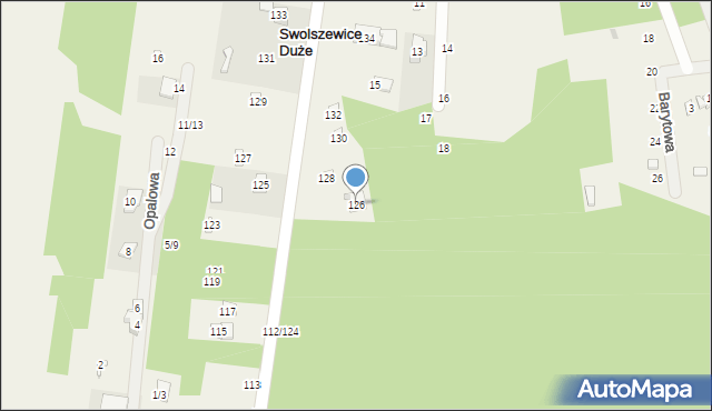 Swolszewice Duże, Jana Pawła II, 126, mapa Swolszewice Duże