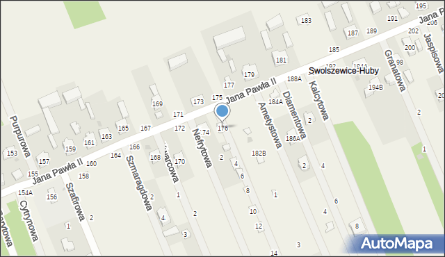 Swolszewice Duże, Jana Pawła II, 176, mapa Swolszewice Duże