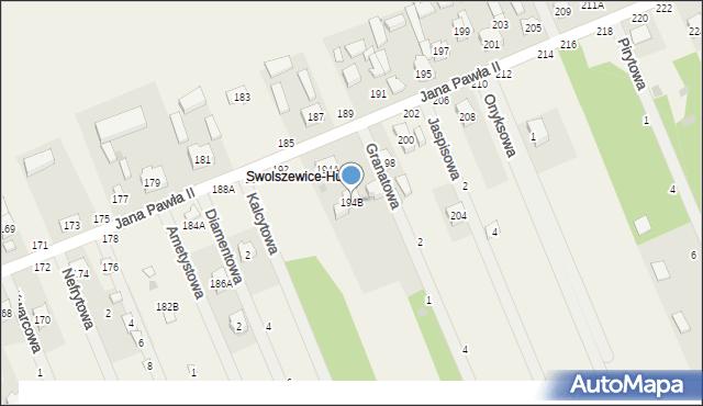 Swolszewice Duże, Jana Pawła II, 194B, mapa Swolszewice Duże