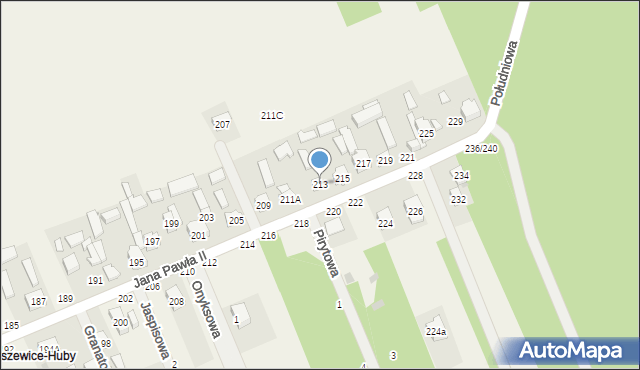 Swolszewice Duże, Jana Pawła II, 213, mapa Swolszewice Duże