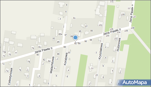 Swolszewice Duże, Jana Pawła II, 92, mapa Swolszewice Duże