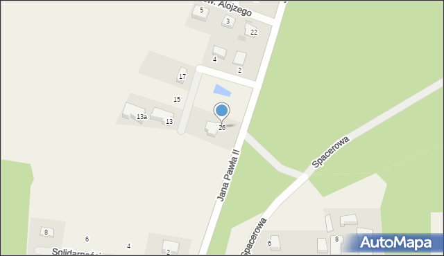 Sychowo, Jana Pawła II, 26, mapa Sychowo