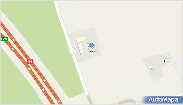 Sychowo, Jana Pawła II, 70, mapa Sychowo