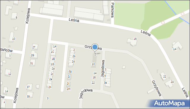 Syców, Jagodowa, 2, mapa Syców