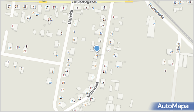 Szamotuły, Jastrowska, 6, mapa Szamotuły