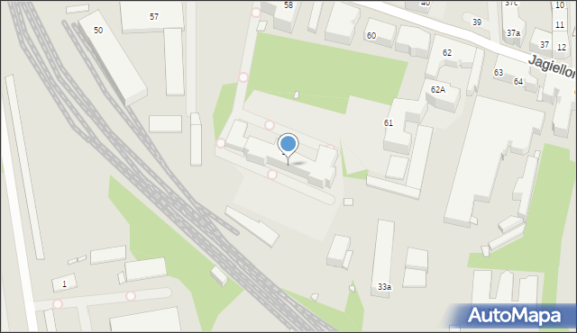 Szczecin, Jagiellońska, 59a, mapa Szczecina