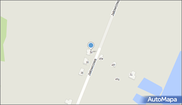 Szczecin, Jałowcowa, 34, mapa Szczecina