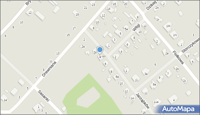 Szczecin, Jarząbków, 4, mapa Szczecina