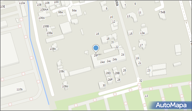 Szczecin, Janka Muzykanta, 24f, mapa Szczecina