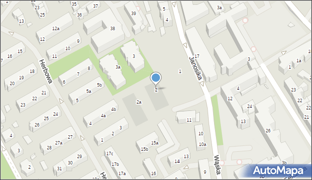 Szczecin, Janosika Jerzego, 2, mapa Szczecina