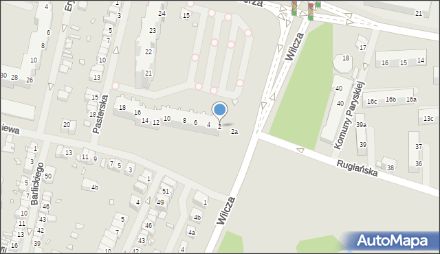 Szczecin, Jarogniewa, 2, mapa Szczecina