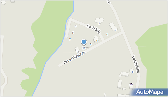 Szczecin, Jasne Wzgórze, 10, mapa Szczecina