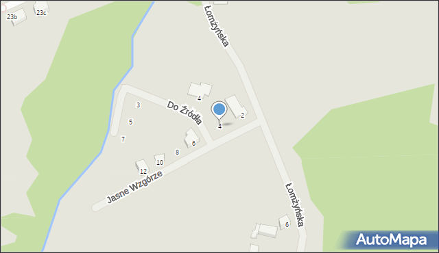 Szczecin, Jasne Wzgórze, 4, mapa Szczecina