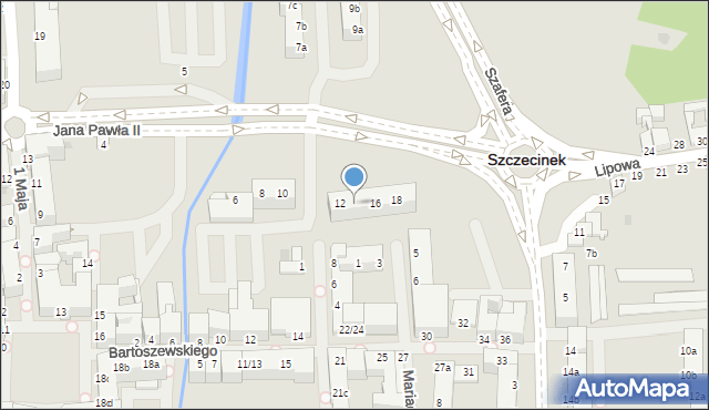 Szczecinek, Jana Pawła II, 14, mapa Szczecinek