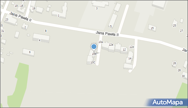 Szczekociny, Jana Pawła II, 10b, mapa Szczekociny