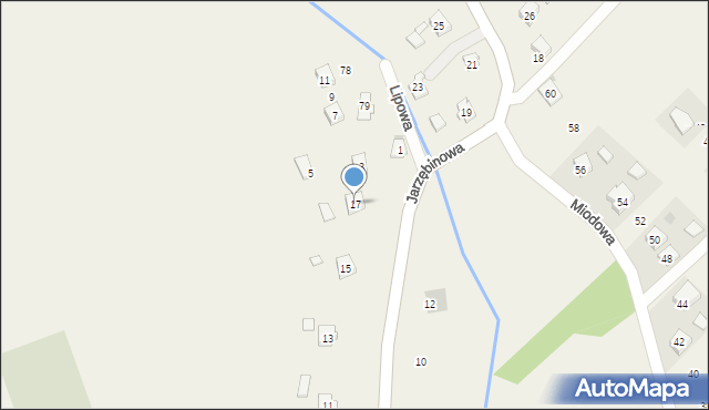 Szczepańcowa, Jarzębinowa, 17, mapa Szczepańcowa