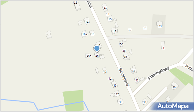 Szczepańcowa, Jarzębinowa, 45, mapa Szczepańcowa